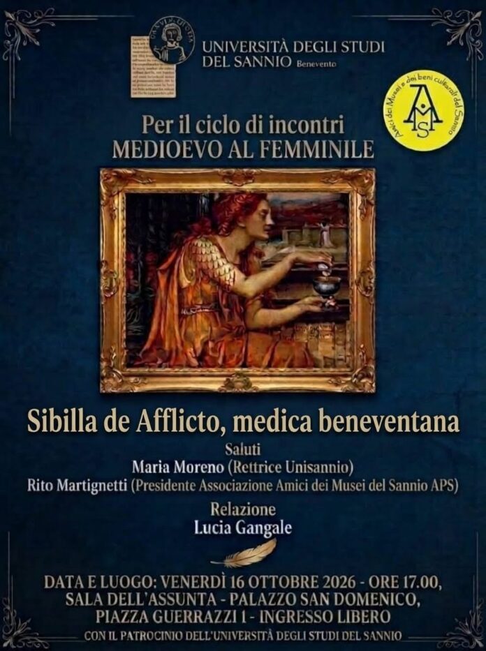 Locandina Sibilla de Afflicto, medica beneventana