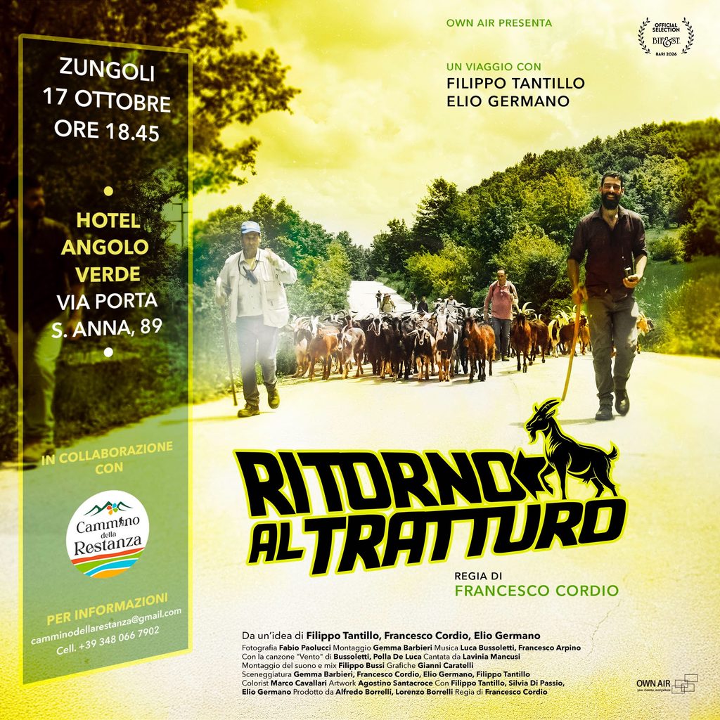 docufilm “Ritorno al Tratturo”, di Francesco Cordio, con Elio Germano